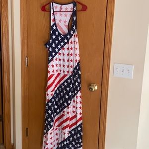 4th of July maxi dress. 2x.
